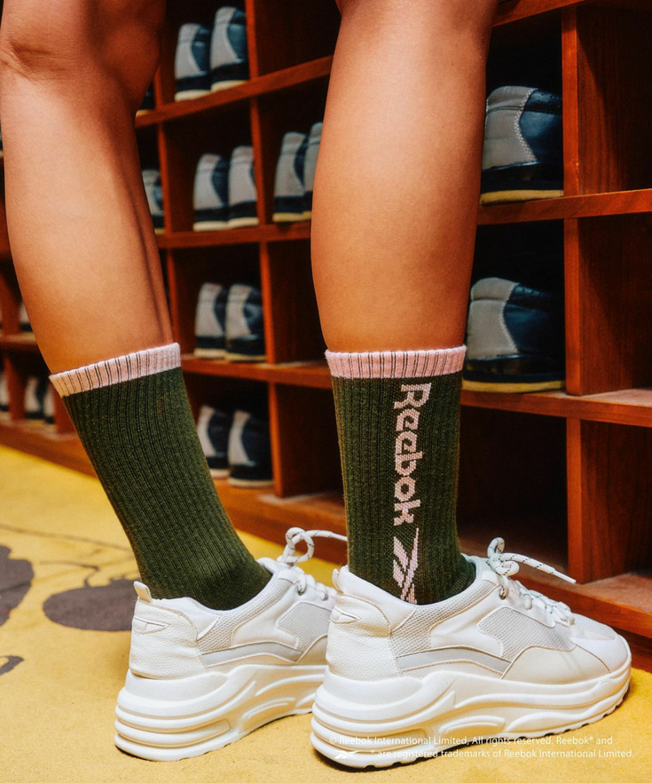 【Reebok（リーボック）】ソックス 詳細画像 カーキ78 1